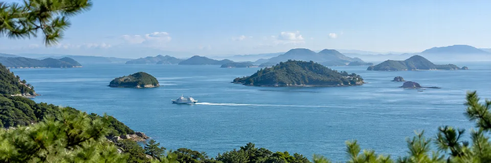 瀬戸内の島々（AI生成イメージ）