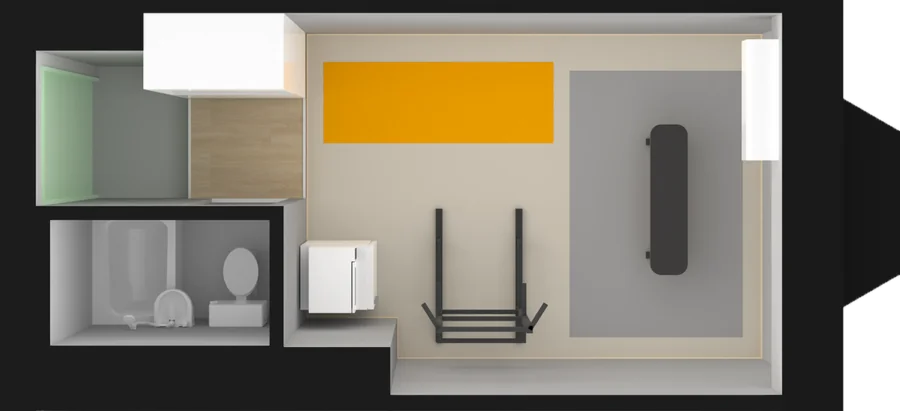 Shared fitness corner